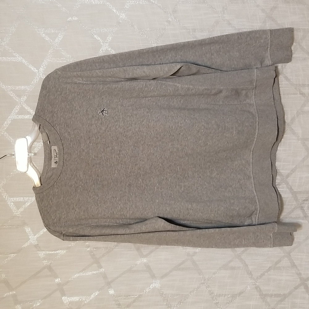 Original Penguin Sweatshirt Pullover Mens Size 2XL Crewneck Gray